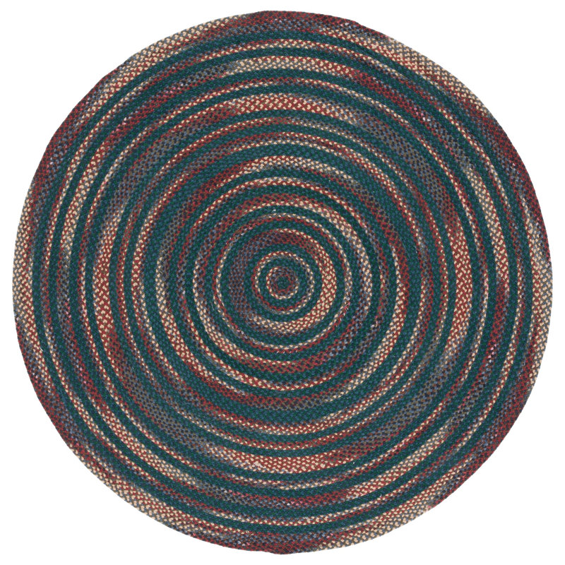 Randalia Flat Weave Cotton Rug, Round 3'