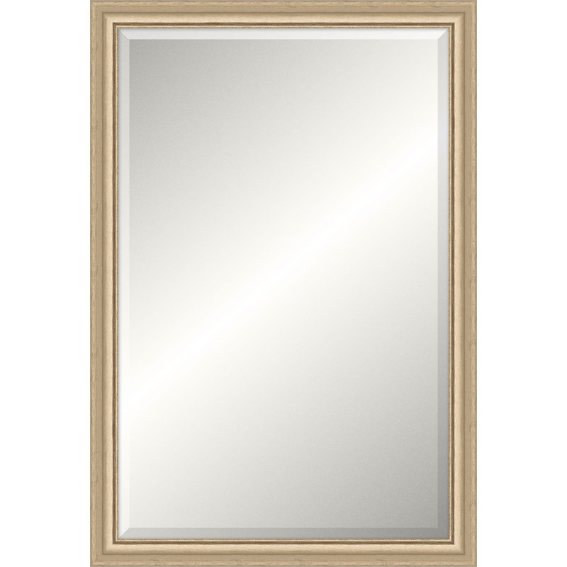 Miroir de plancher en bois massif Chamblee, Rectangulaire, 37,5 po x 25,5 po