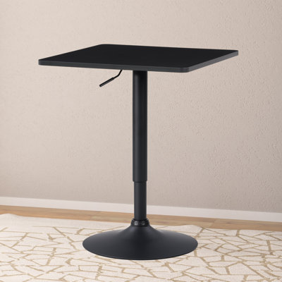 Anassi Square Metal Base Adjustable Dining Table