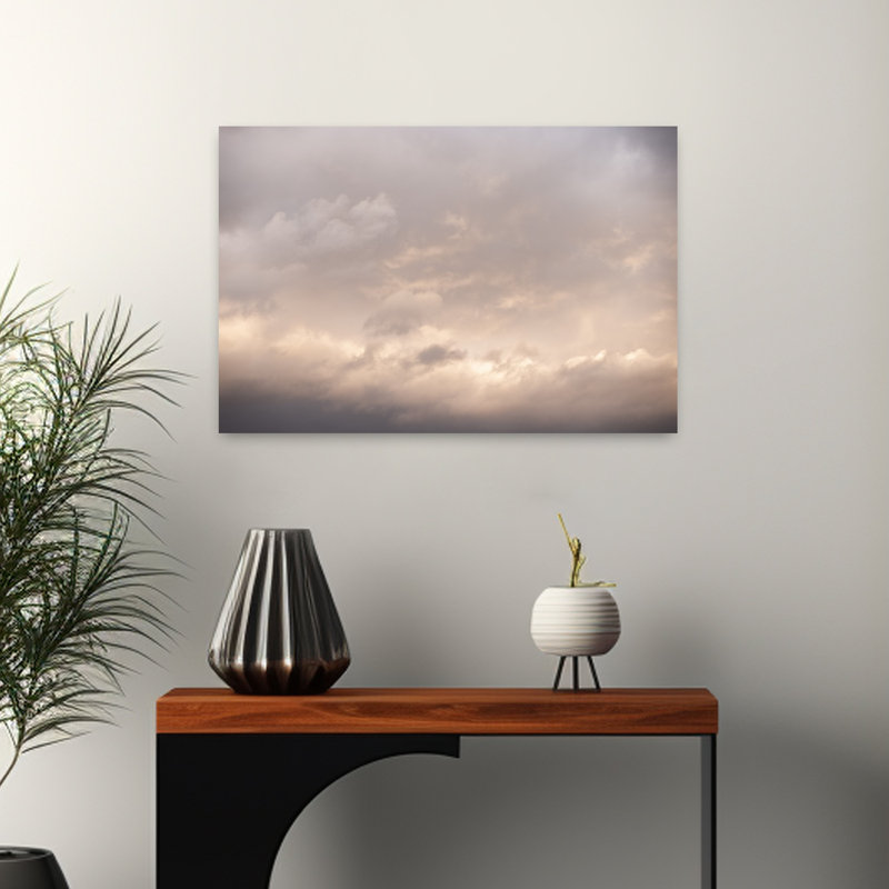 Art contemporain, paysage abstrait, paysage côtier, H 16 po x l 24 po