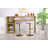 Konstantino Upholstered Counter Stool with Metal Frame-666005575