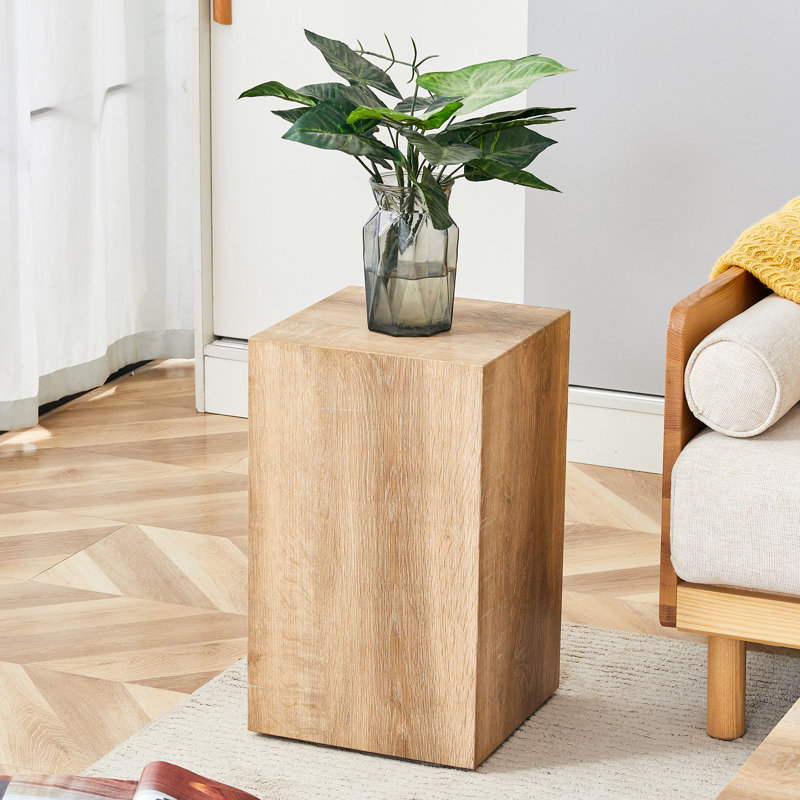 Table basse moderne en bois aggloméré avec texture de couleur bois clair lisse | Idée de cadeau