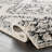 Spurling Moroccan Shag Power Loom Performance Cream/Charcoal Gray Rug-1212302413