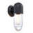 12" 1-Light Black Cylindrical Wall Sconce With Clear Glass Shade-857508999