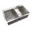 33"L x 22"W Double Bowl Stainless Steel Drop-In Kitchen Sink with 1 Faucet Hole