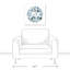 «Blues Fall Wreath», impression sur toile tendue-280292030