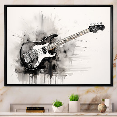 Bass Reverberation Cool Charcoal - reproduction d'art sur toile