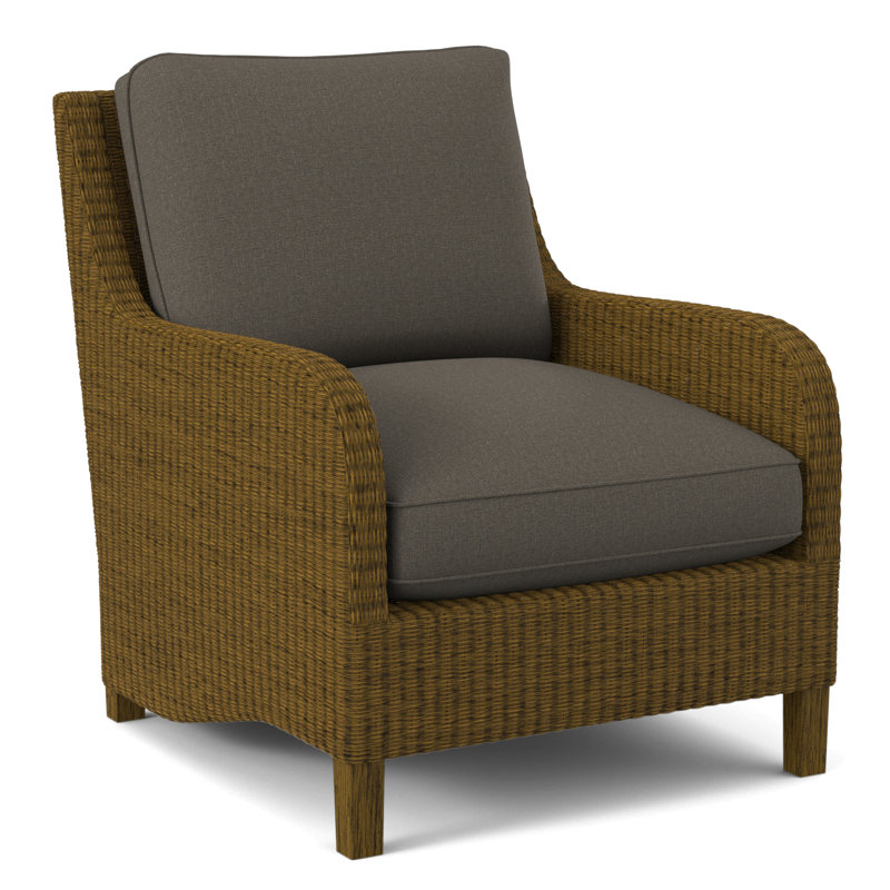 Gibraltar Armchair, Honey, Gray Sugar Performance; 0863-84