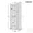 Durable MDF Storage Cabinet With Adjustable Shelf And Two Doors, Ideal For Bathroom And Office Organization-342259200