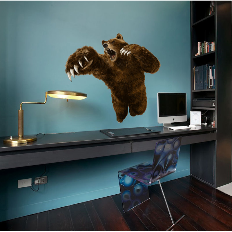 Adhésif décoratif ours, H 33 po x l 39 po