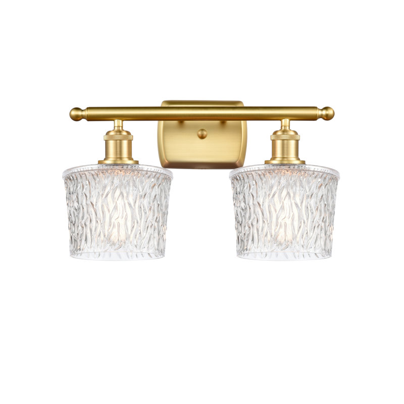 Camire 2 - Light Dimmable Vanity Light, Black Antique Brass, Clear, 6 Watt Vinage LED Bulb