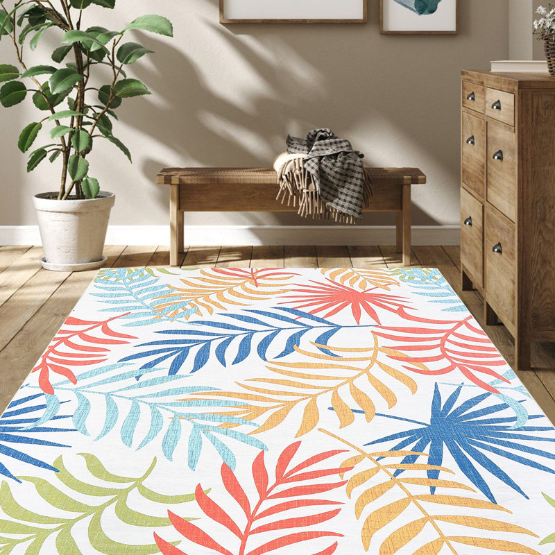 Tapis Kendra avec envers antidérapant, Rectangle 5 pi x 7 pi