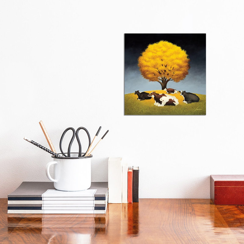 Fall Afternoon by Lowell Herrero - Wrapped Canvas Painting, 30.48 cm H x 30.48 cm W
