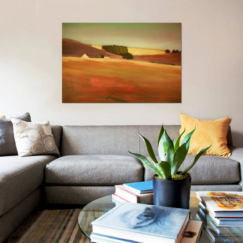 « over the hill i », reproduction d’art sur toile, H 26 po x l 40 po x P 1,5 po