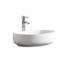Vitreous China Oval Vessel Bathroom Sink