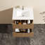 Meuble-lavabo mural 24 po avec lavabo flottant blanc Goodyo
