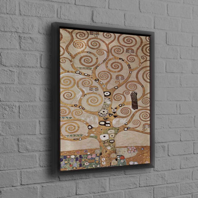 Gustav Klimt a inspiré un art mural abstrait sur toile de coton pour une déclaration de décoration élégante