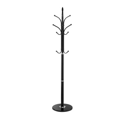 Portemanteau autoportant avec base en marbre stable, portemanteau robuste en métal avec 6 crochets pour le hall d'entrée