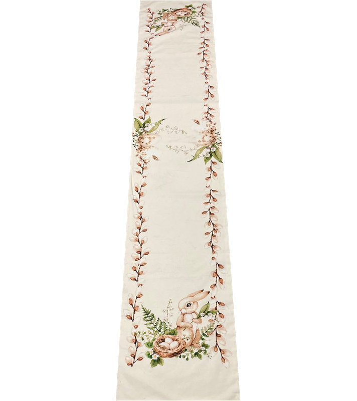 Auralia Rectangular Animal Easter Cotton Table Runner
