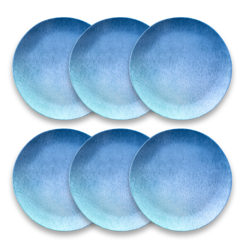 Oceanic Ombre Salad Plate, 8.5",Melamine,Set Of 6