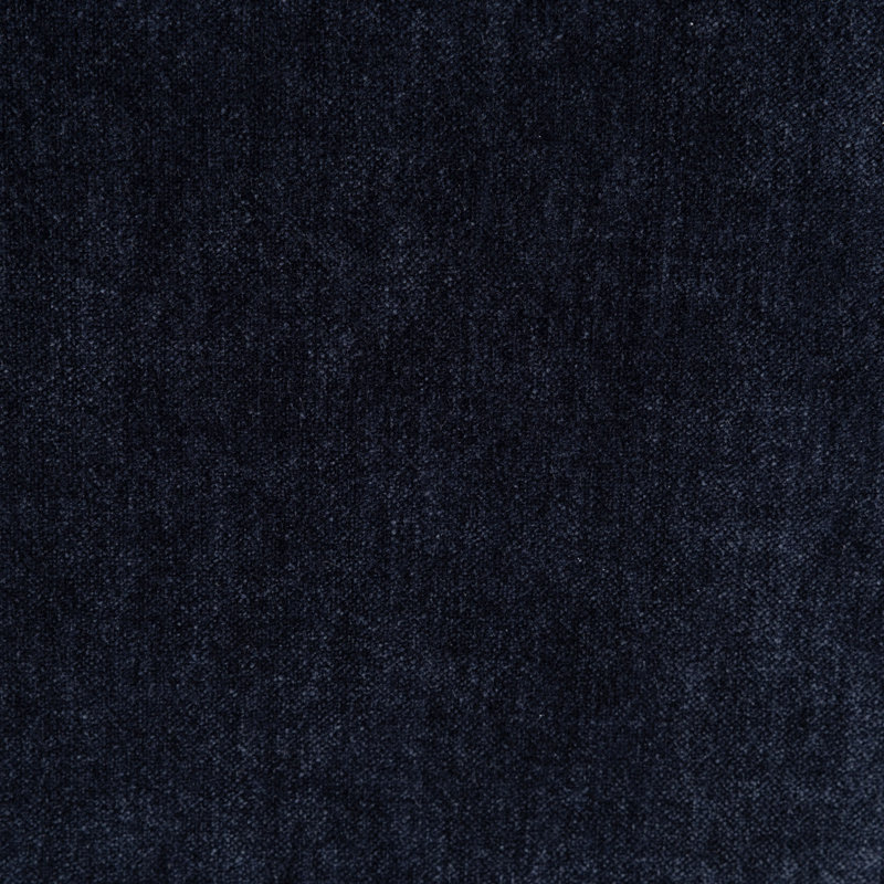 Canapé modulaire en velours chenille capitonné 125 po Pomona, Velours bleu, Orienté à droite