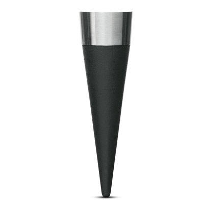 Bouchon à vin Grand Cru Barware, noir / acier, H: 3,5 po