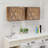 19''H Bathroom Kitchen Wall Mounted Farmhouse Storage Cabinet With Shelves (Set of 2)-119116865-121883771