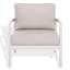 Chaise de terrasse en aluminium et teck Berg