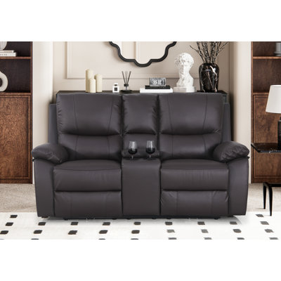 Upholstered 71.65'' Power Reclining Loveseat