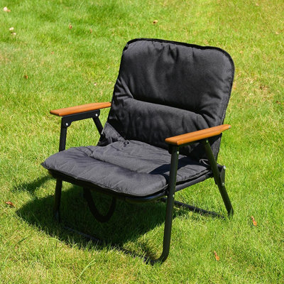Chaises de camping portatives Grande chaise de voyage ultralégère pour le camping en plein air Chaise pliable pour le voyage à la plage à l'extérieur du camping