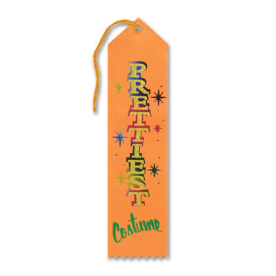 Halloween Prettiest Costume Award Ribbon