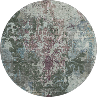 Premium Machine Washable Prisco Fern Rug