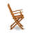 5 Piece Excellent Folding Table Set- Great for The Shore, Camping, Picnics - Beautiful Wood Patio Table with 4 Lawn ArmChairs- Natural Oil Finish-1705833870-1705833871