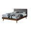Grand lit plateforme tapissier