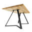 Carliana Oak Metal Base Dining Table-140363138-140363141