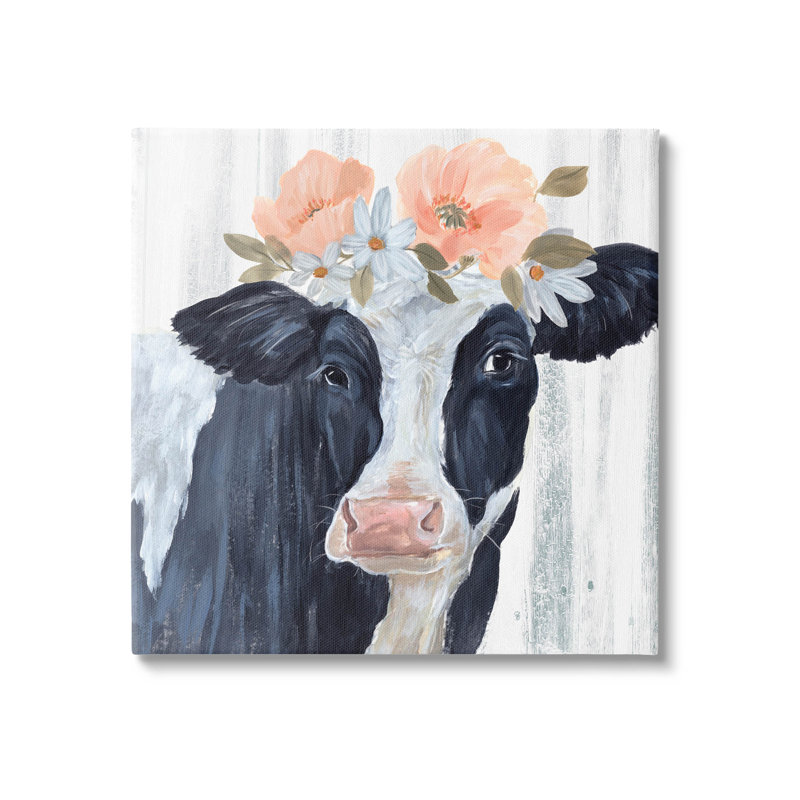«Farm Farm Floral Daisy Blooms», art mural sur toile par Annie Warren, H 36 po x l 36 po x P 1,5 po