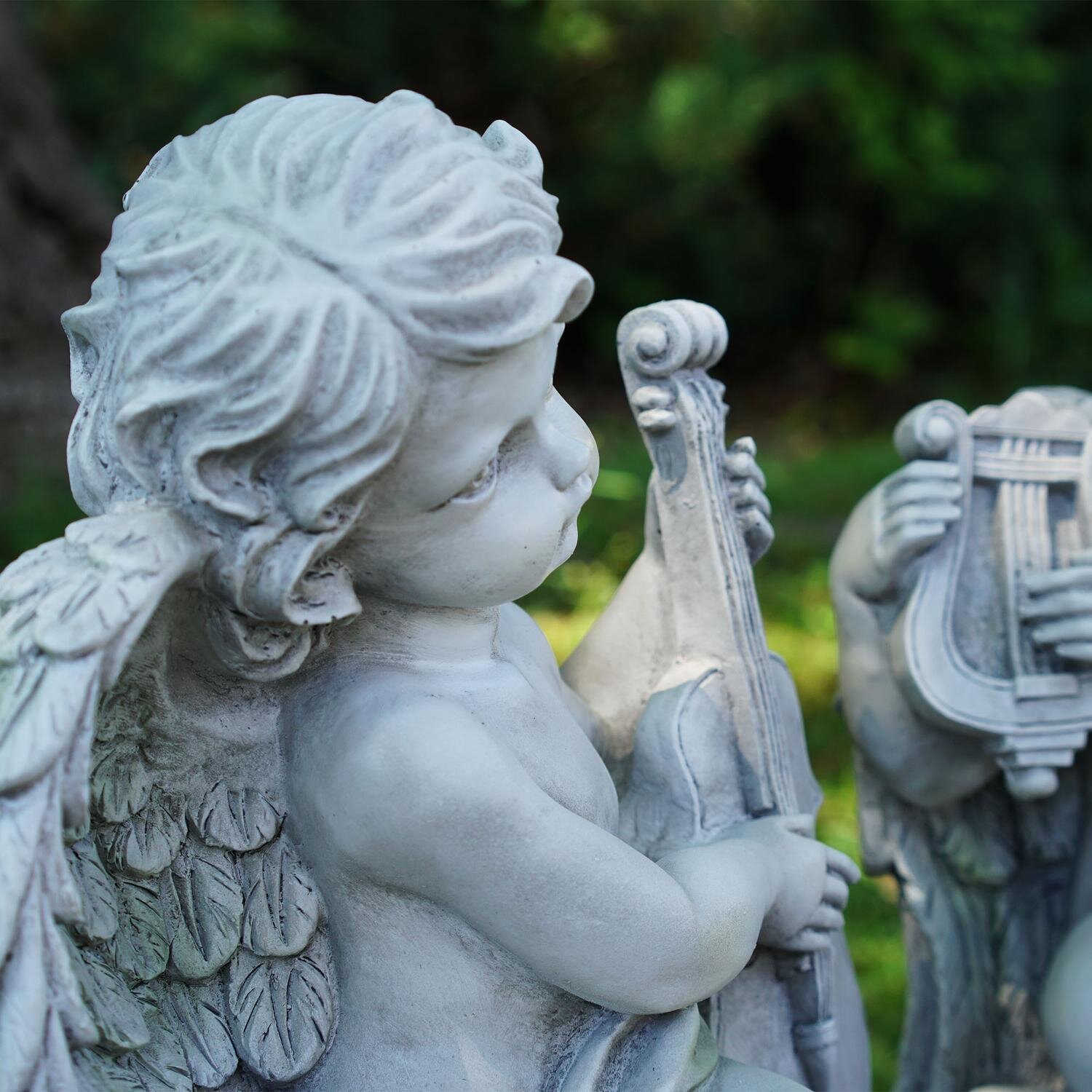Design Toscano Statue de jardin ange gardien du paradis et Commentaires -  Wayfair Canada
