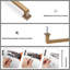 Paquet de 6 poignées d'armoire, poignées d'armoire de cuisine en alliage de zinc, poignées de tiroir durables pour armoires, placards et placards-113298105-113298107