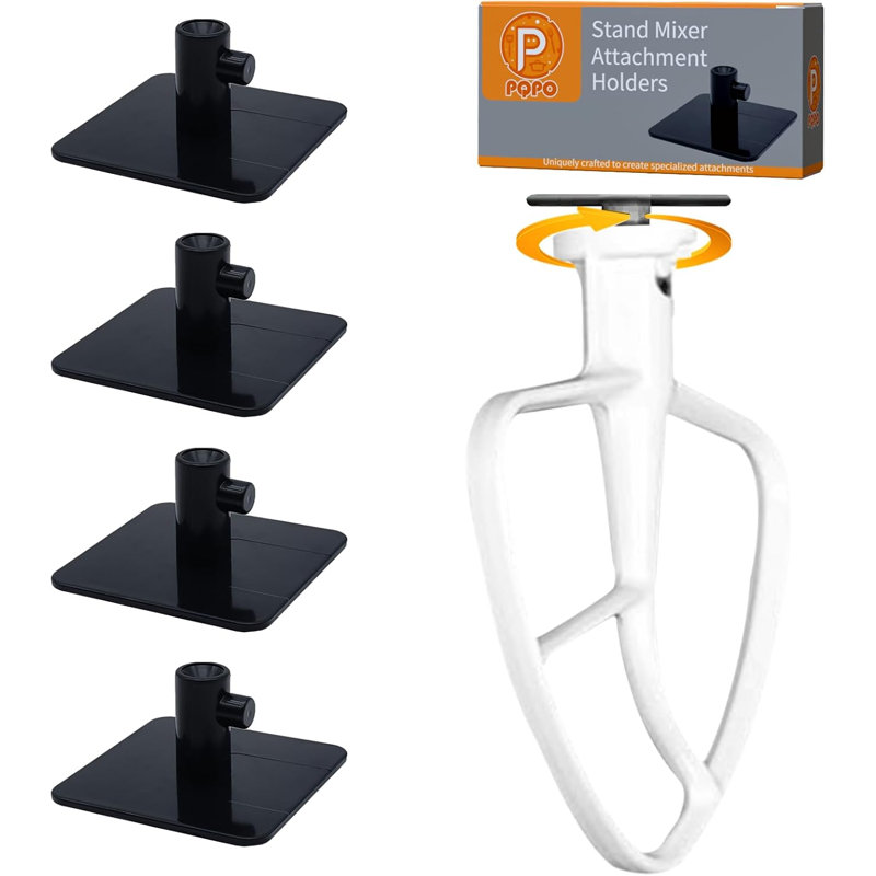 Lot de 4 supports pour accessoires de robot pâtissier KitchenAid