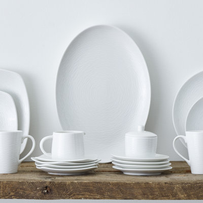 Noritake Colorscapes Swirl Square Appetizer Plates, 6-1/2"