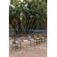 Tabourets de bar à hauteur de comptoir 2 pièces Tabourets de bar modernes en osier et aluminium avec coussin pour patio Balcon Piscine