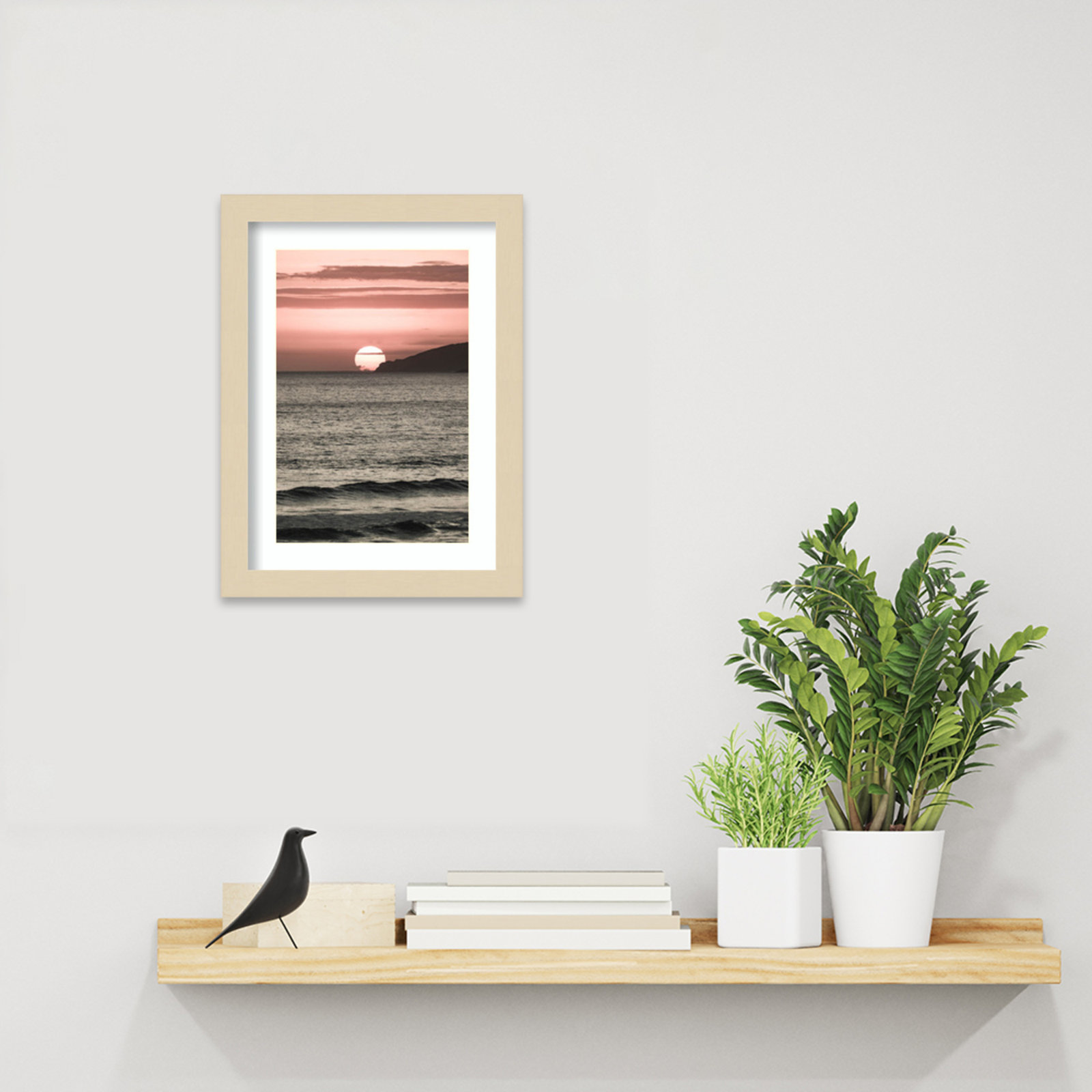 Daisey "Melting Skies" Print, Brown , 13" H x 10" W