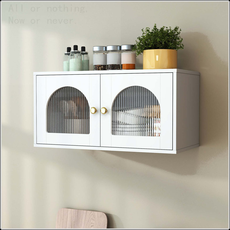 Glass Door Wall Mounted Display Cabinet