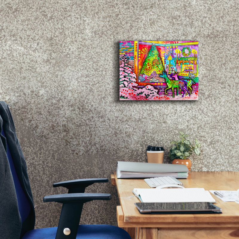 «Christmas With Dean» par Dean Russo, art mural sur toile, H 12 po x l 16 po x P 0,75 po