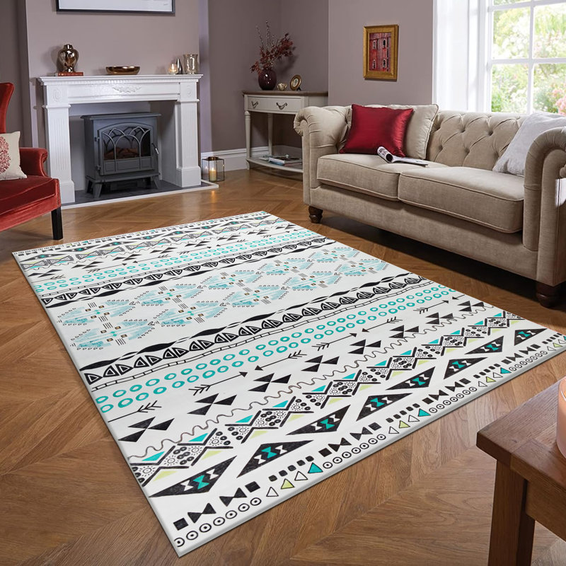 Hutchins Machine Tufted Area Rug, Rectangle 60 x 110cm