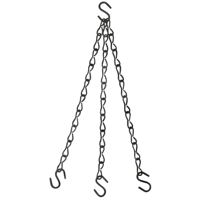 Kaustav Metal Plant Hanger, Black
