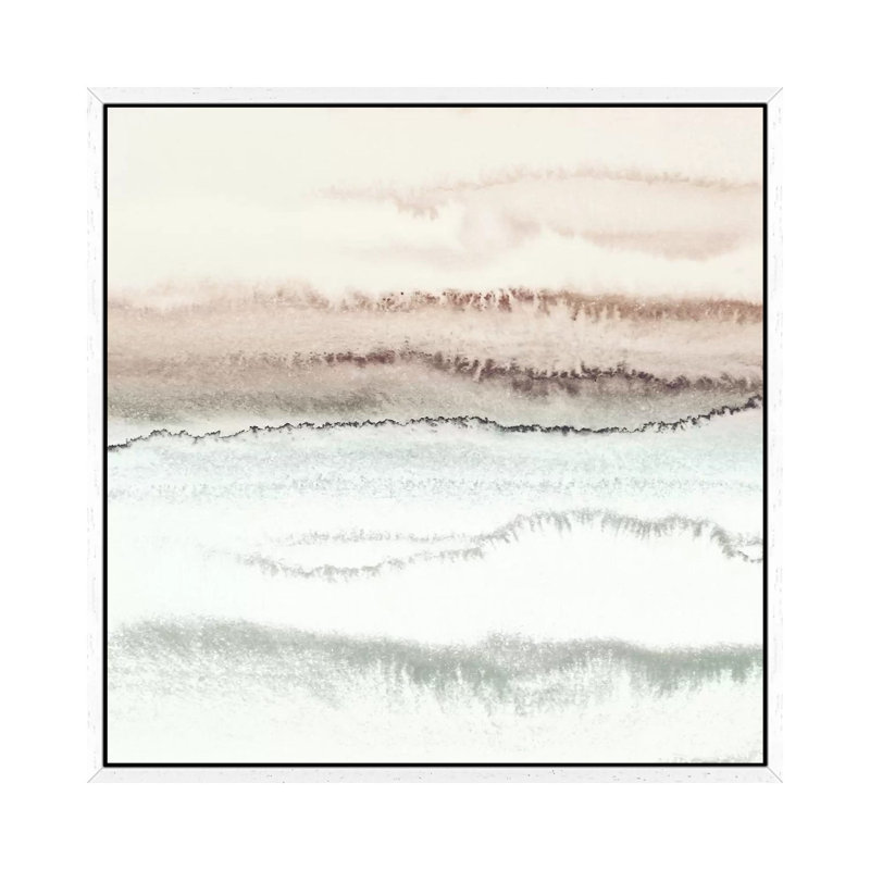 Within The Tides Natural III by Monika Strigel - Print on Canvas, 45.72cm H x 45.72cm W x 3.81cm D, White Framed