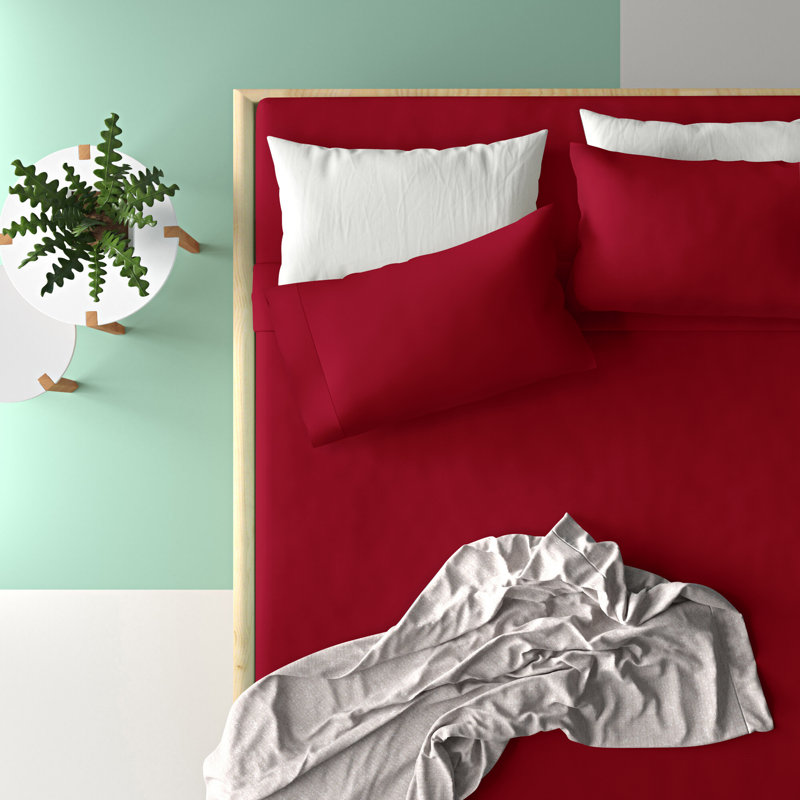Israella Cotton Blend Fitted Sheet, Aqua, Kingsize (5')