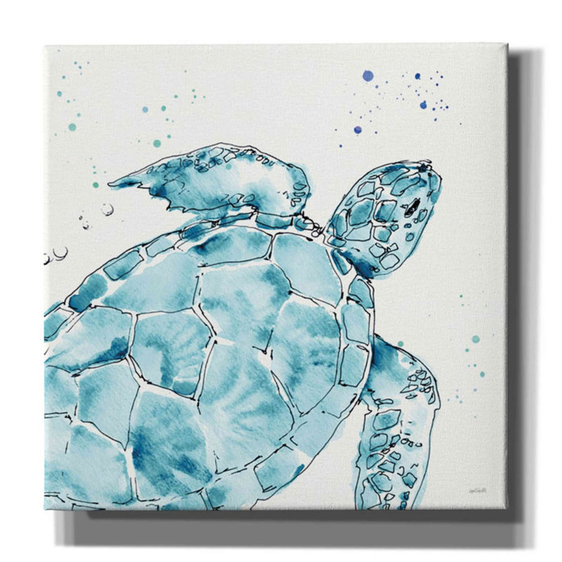 «Deep Sea IX» par Anne Tavoletti, art mural sur toile, H 37 po x l 37 po x P 1,5 po