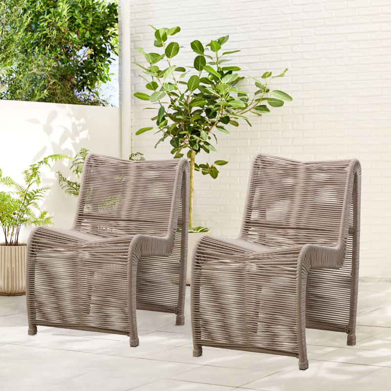 Chaise de patio Amaury, Noir, noir, noir, noir